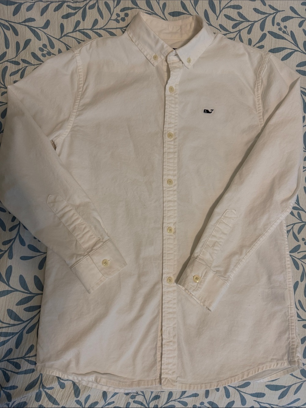 Vineyard Vines White Long-Sleeve Button-Down Shirt